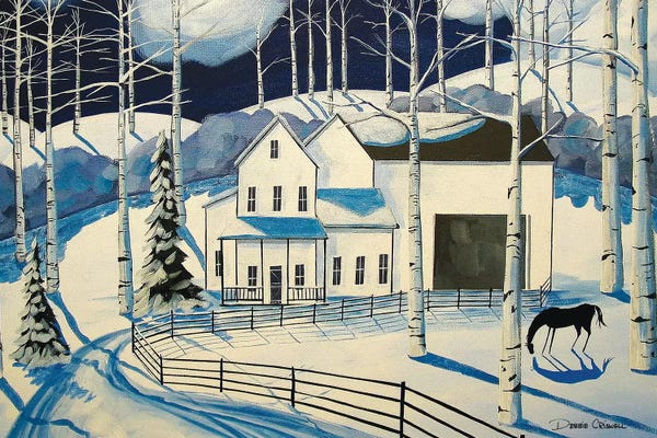 Debbie Criswell: Winter Farm by Debbie Criswell