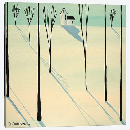 Winter Walk Through The Woods Canvas Print #DEC181} by Debbie Criswell Canvas Artwork