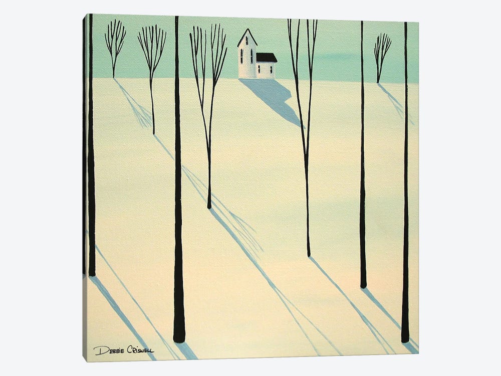Winter Walk Through The Woods by Debbie Criswell 1-piece Canvas Print