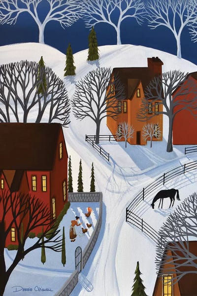 Classic Americana: Feeding The Chickens by Debbie Criswell