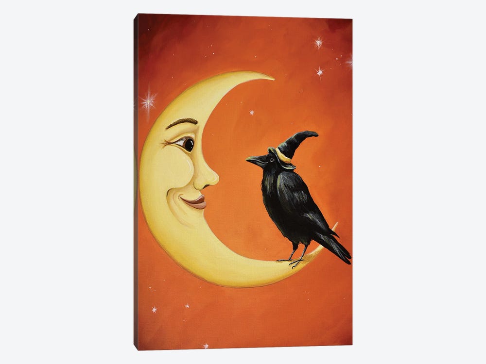 The Moon Crow by Debbie Criswell 1-piece Canvas Print