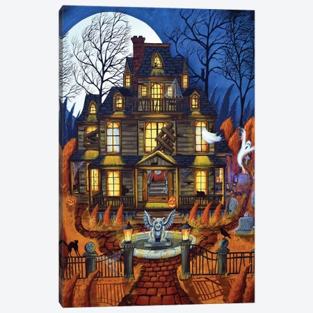 House Of Haunts Canvas Print #DEC190} by Debbie Criswell Canvas Print