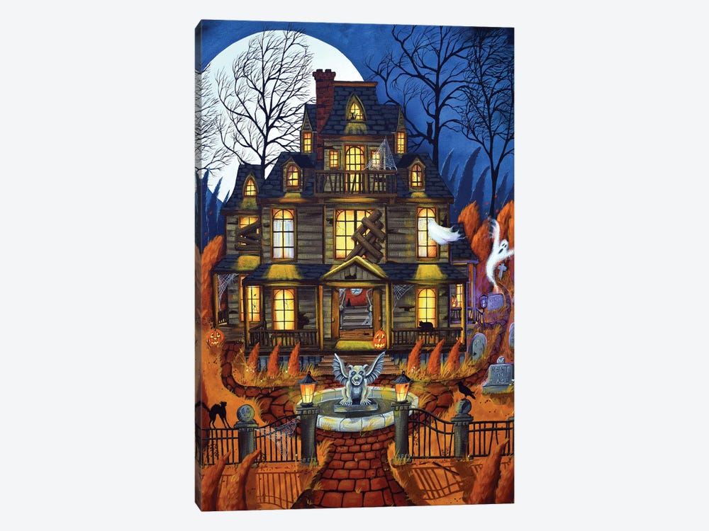 House Of Haunts by Debbie Criswell 1-piece Canvas Art Print