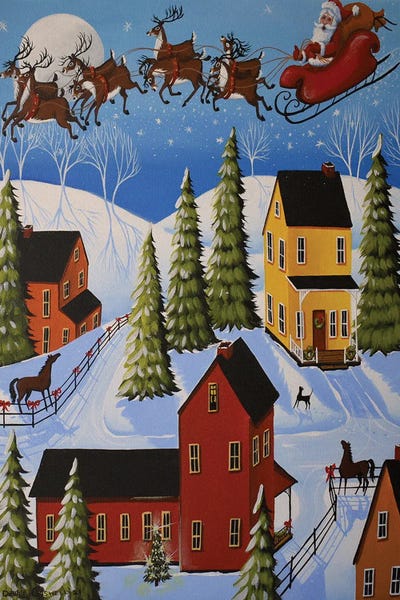 Deer: Watching For Santa by Debbie Criswell