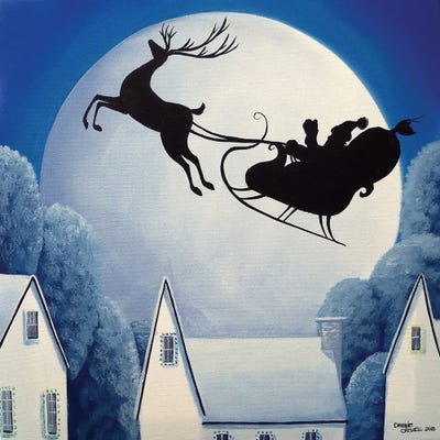 Santa Waves by Debbie Criswell canvas print