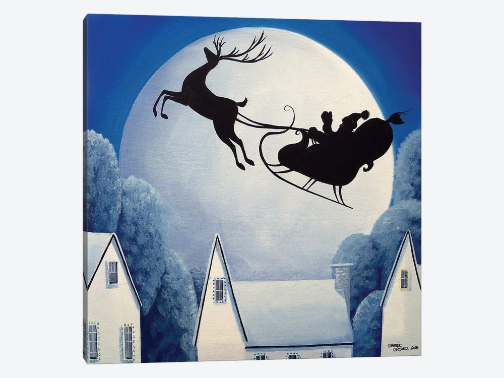 Santa Waves by Debbie Criswell 1-piece Canvas Art Print