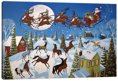 A Magical Christmas Canvas Art Print - Christmas Scenes