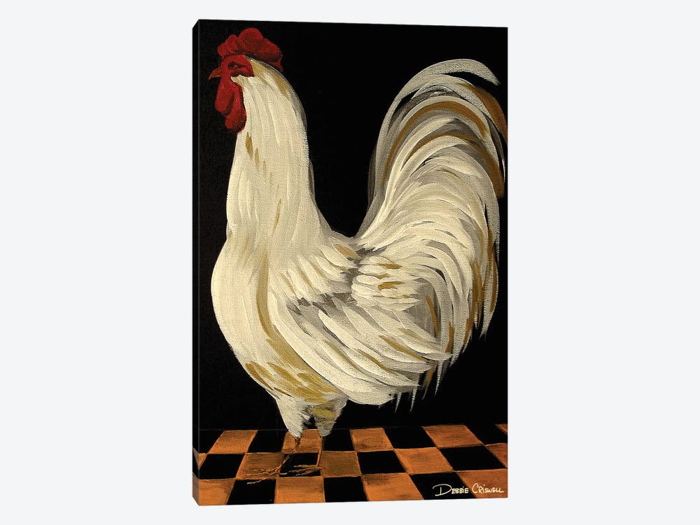 Chicken And Checkers by Debbie Criswell 1-piece Art Print
