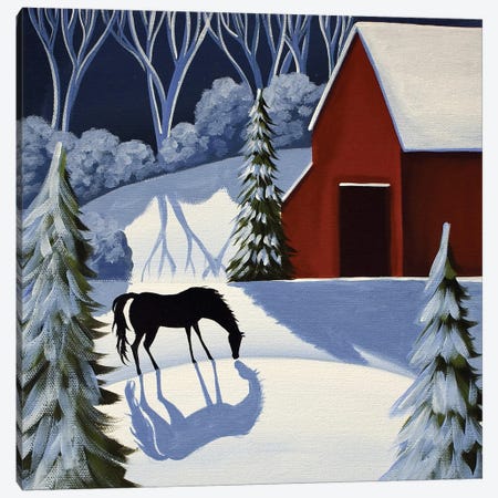 Winter Eve Canvas Print #DEC202} by Debbie Criswell Canvas Art Print