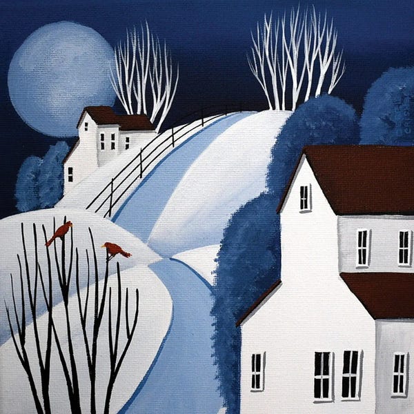 Debbie Criswell: Two Red Birds by Debbie Criswell