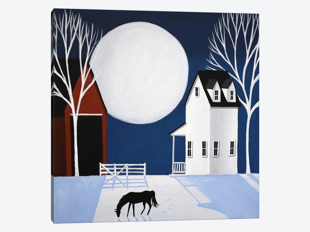Winter Moon by Debbie Criswell 1-piece Art Print