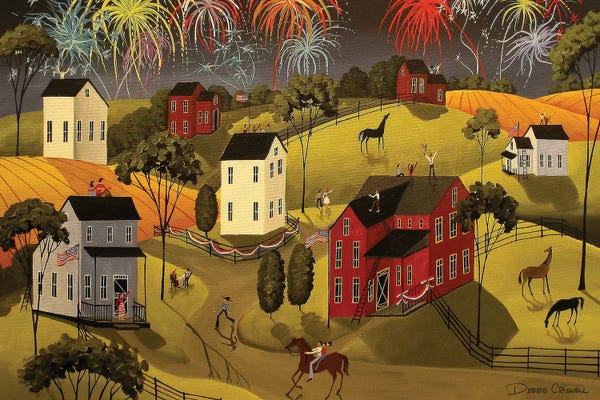 Hillsides: Celebration On The 4th Of July by Debbie Criswell
