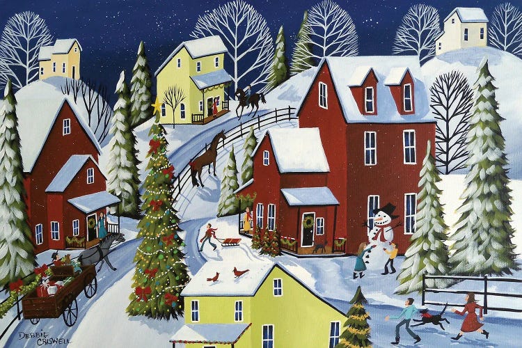 A Country Christmas by Debbie Criswell wall art