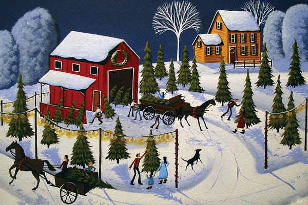 Debbie Criswell: Country Christmas Tree Farm by Debbie Criswell