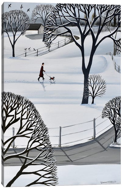 Quiet Time Canvas Art Print - Winter Wonderland