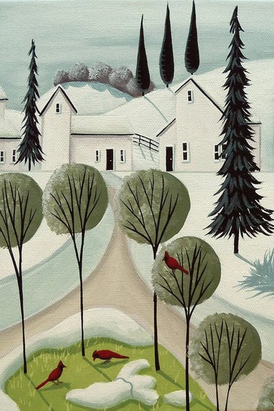 Snowscapes: Cardinal Playground by Debbie Criswell