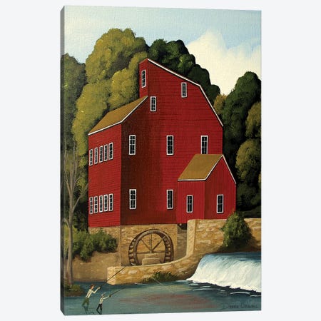 Clinton Mill Canvas Print #DEC21} by Debbie Criswell Canvas Wall Art