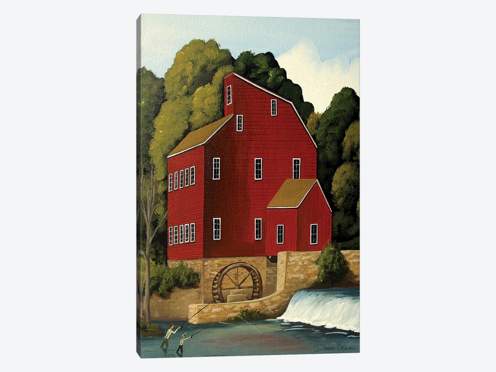 Clinton Mill by Debbie Criswell 1-piece Canvas Art