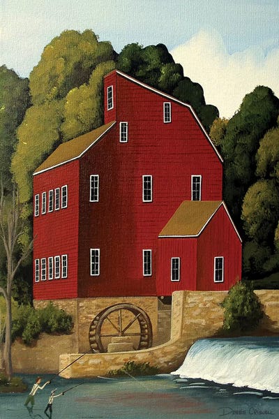 Folk Art: Clinton Mill by Debbie Criswell