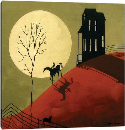 A Midnight Ride Canvas Art Print - Debbie Criswell