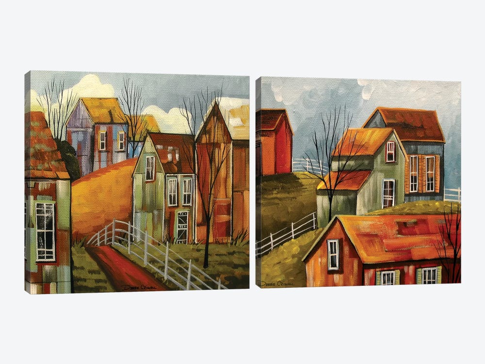 Country Color Diptych by Debbie Criswell 2-piece Canvas Artwork