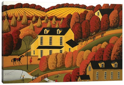 Down In The Valley Canvas Art Print - Debbie Criswell