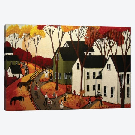 Early Halloween Canvas Print #DEC35} by Debbie Criswell Canvas Artwork