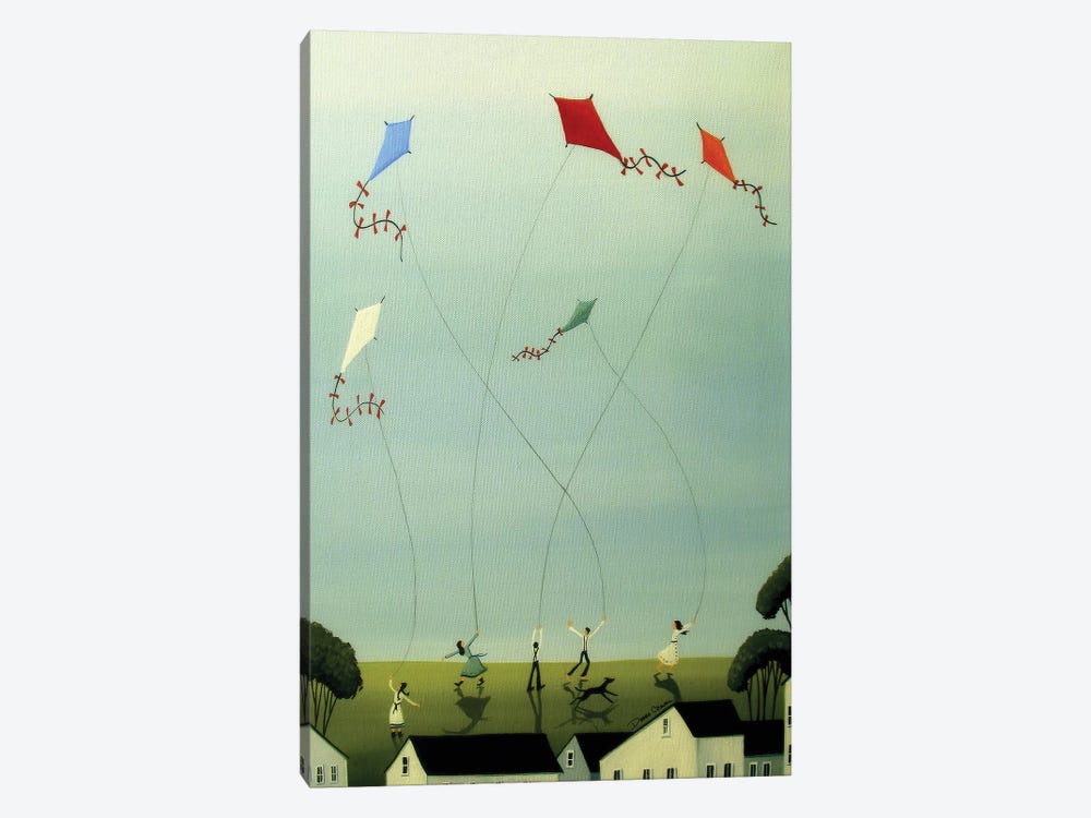 Five Kites Flying by Debbie Criswell 1-piece Canvas Art Print