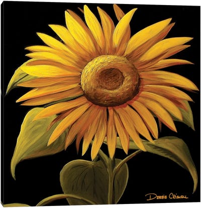 Giant Sunflower Canvas Art Print - Debbie Criswell