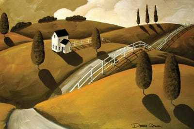 Across The Way by Debbie Criswell framed canvas print