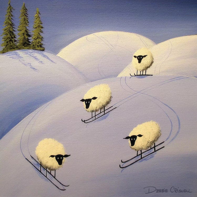 It's All Downhill From Here by Debbie Criswell wall art