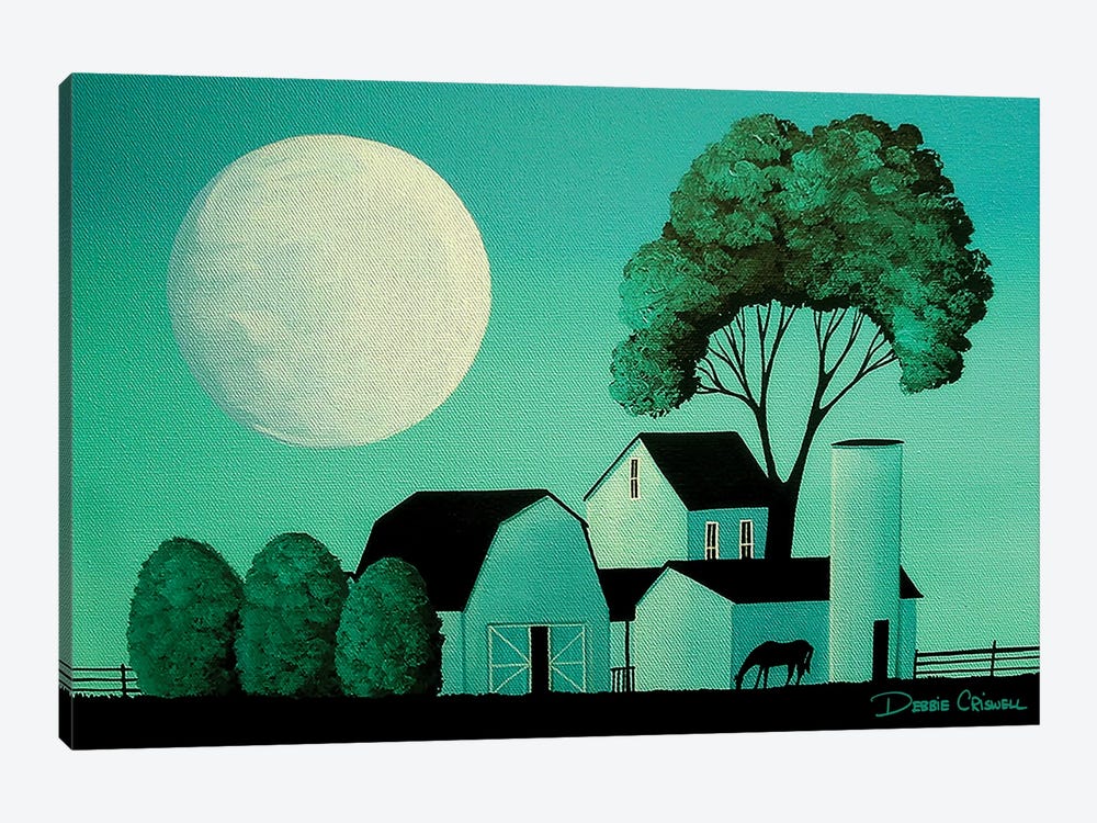 Midnight Moon by Debbie Criswell 1-piece Canvas Print