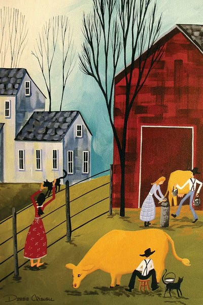 Debbie Criswell: Milking The Cows by Debbie Criswell