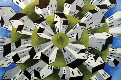 Mind Spinner by Debbie Criswell framed canvas print