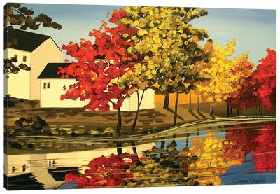 Mix Of Autumn Canvas Art Print - Debbie Criswell