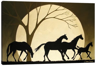 Nose Down And Move Forward  Canvas Art Print - Debbie Criswell