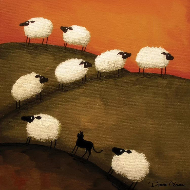 Part Of the Crowd by Debbie Criswell wall art