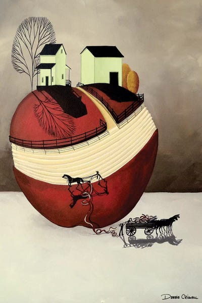 Apple Harvest Farm by Debbie Criswell art print