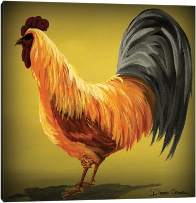 Rooster Canvas Art Print - Debbie Criswell