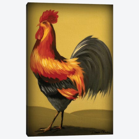 Rooster Pride Canvas Print #DEC82} by Debbie Criswell Canvas Wall Art