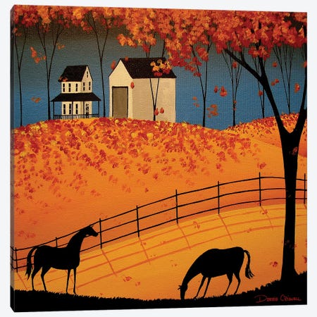 Shadows Of Autumn Canvas Print #DEC85} by Debbie Criswell Canvas Art Print