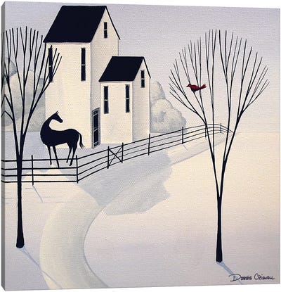 Singing To You Canvas Art Print - Snowscape Art