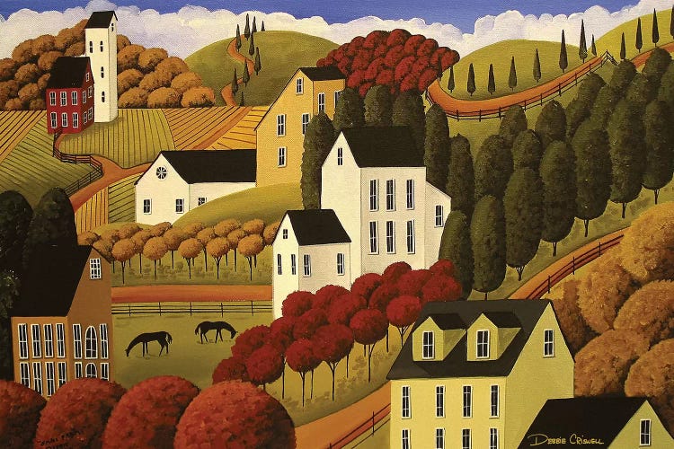 Small Farms by Debbie Criswell wall art