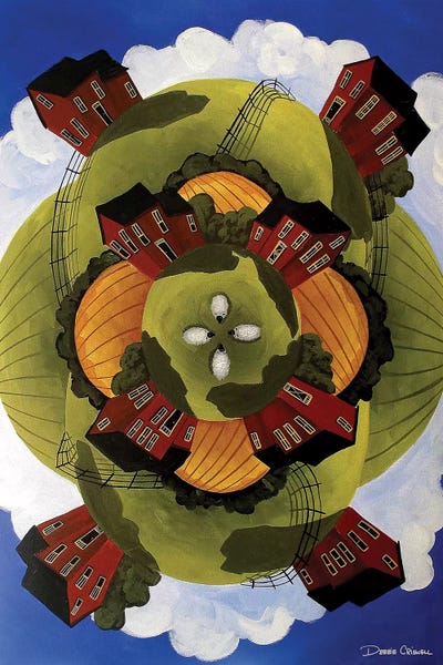 Around The Countryside by Debbie Criswell framed canvas print