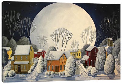 Starry Sky Quiet Night Canvas Art Print - Debbie Criswell