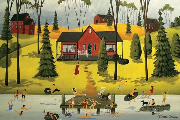 Folk Art: Summer Weekends by Debbie Criswell