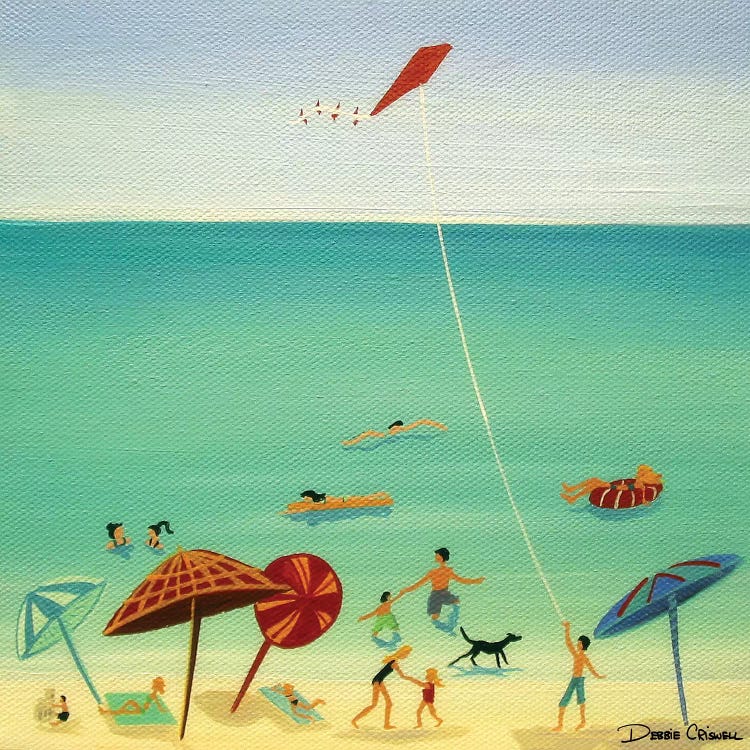The Beach by Debbie Criswell wall art
