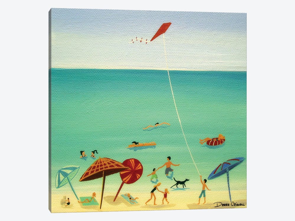 The Beach by Debbie Criswell 1-piece Art Print