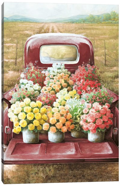 Flowers for Sale  Canvas Art Print