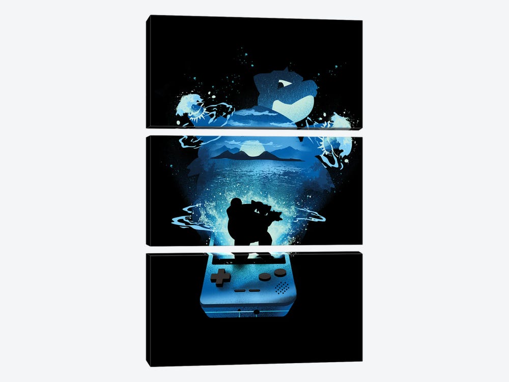Blue Pocket Gaming Collection by Dan Elijah Fajardo 3-piece Canvas Artwork
